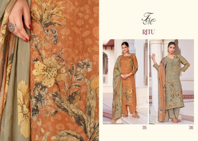 Ritu By T And M Viscose Jacquard Printed Salwar Kameez Wholesale Shop In Surat